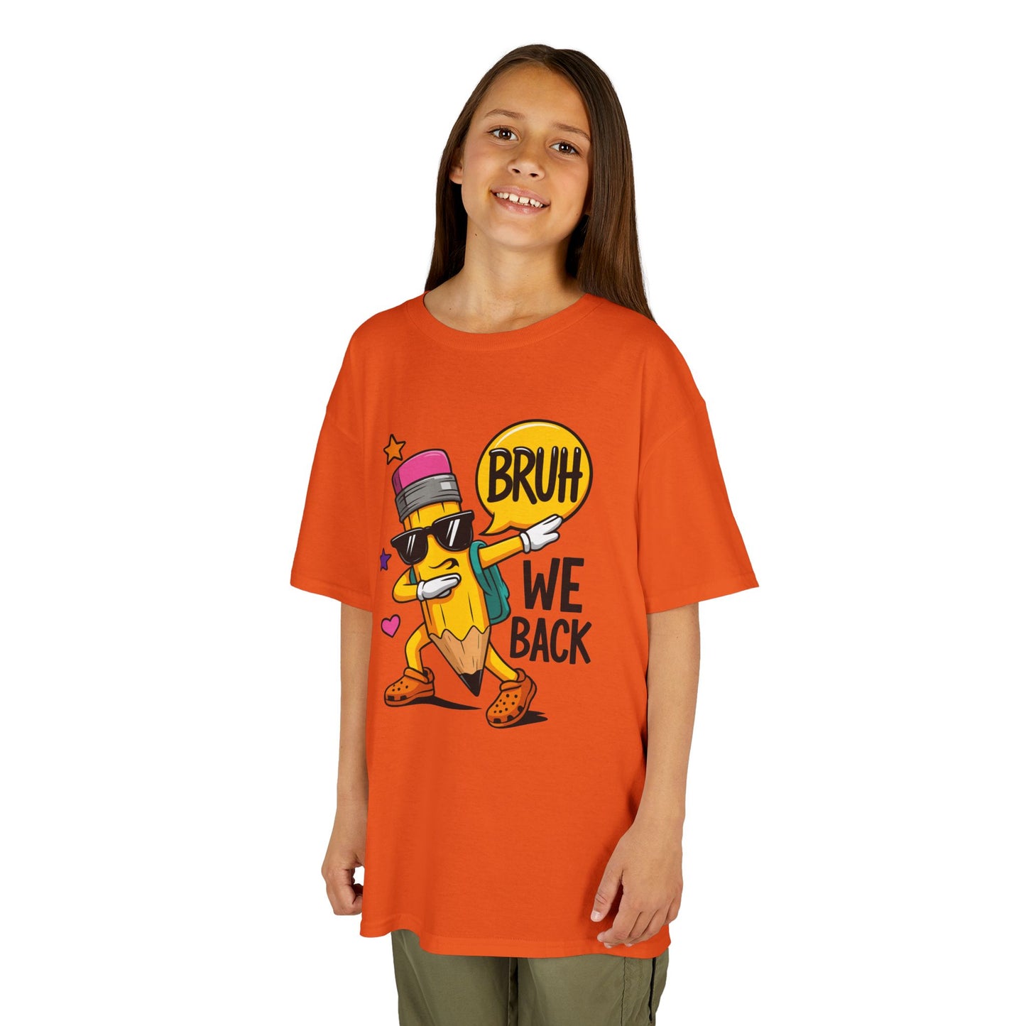 Kids T-Shirt — 'Bruh We Back' Fun Dancing Snack Graphic