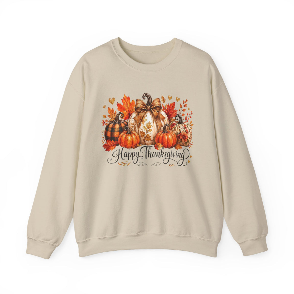 Happy Thanksgiving Pumpkin Crewneck Sweatshirt