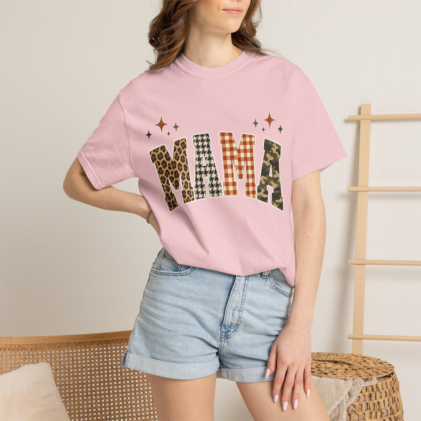 Mama Leopard Camo Graphic T-Shirt