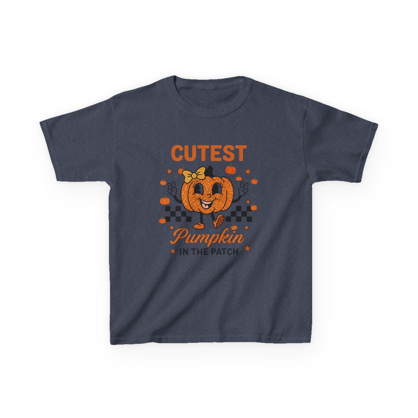 Kids Tee — "Cutest Pumpkin in the Patch" Halloween Fall Shirt