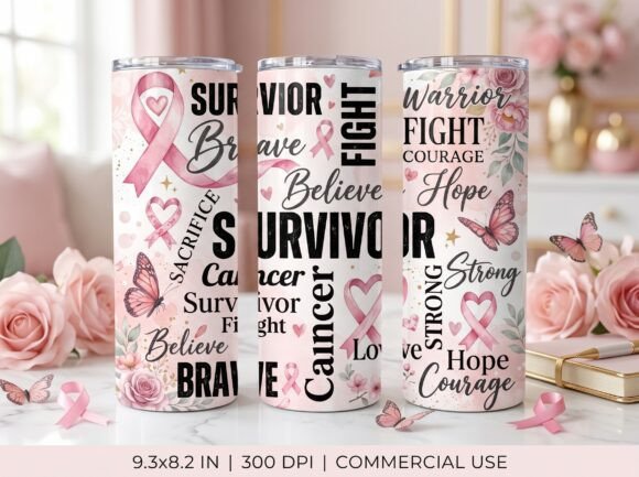 Breast Cancer Survivor Warrior Tumbler