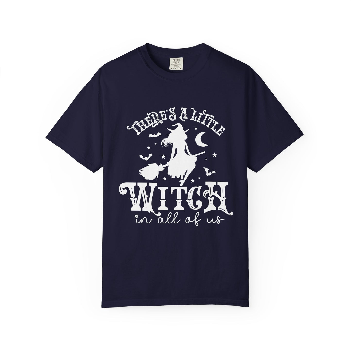 Witch T-Shirt — "There's a Little Witch in All of Us" Halloween Graphic Tee