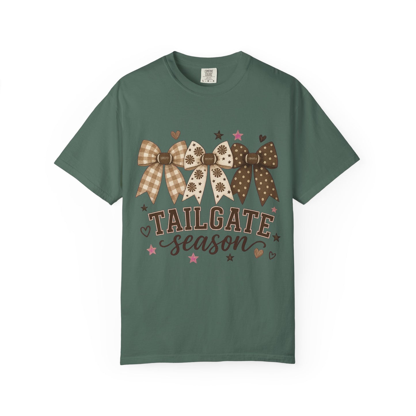 Tailgate Season T-Shirt — Bow & Plaid Game Day Tee