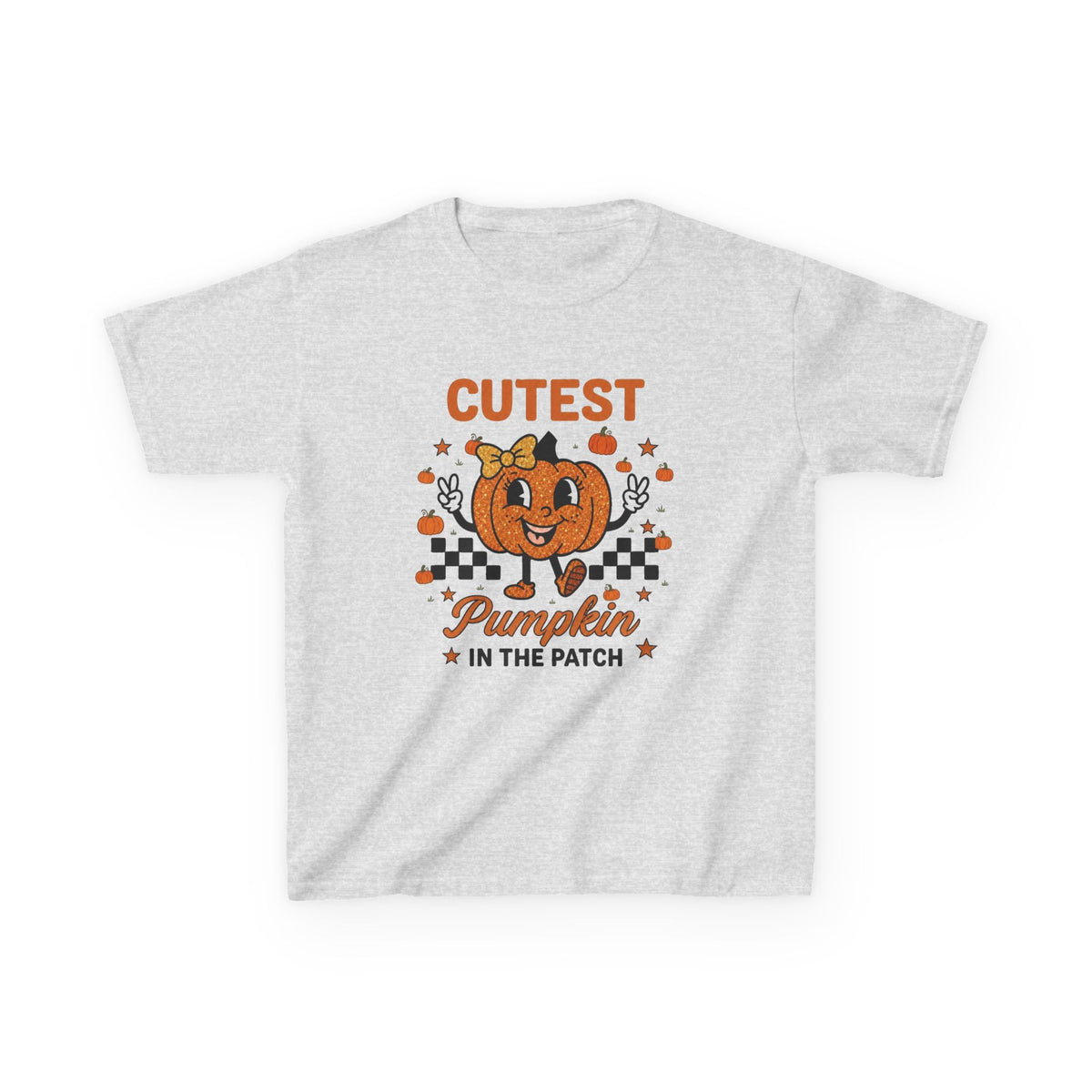Kids Tee — "Cutest Pumpkin in the Patch" Halloween Fall Shirt