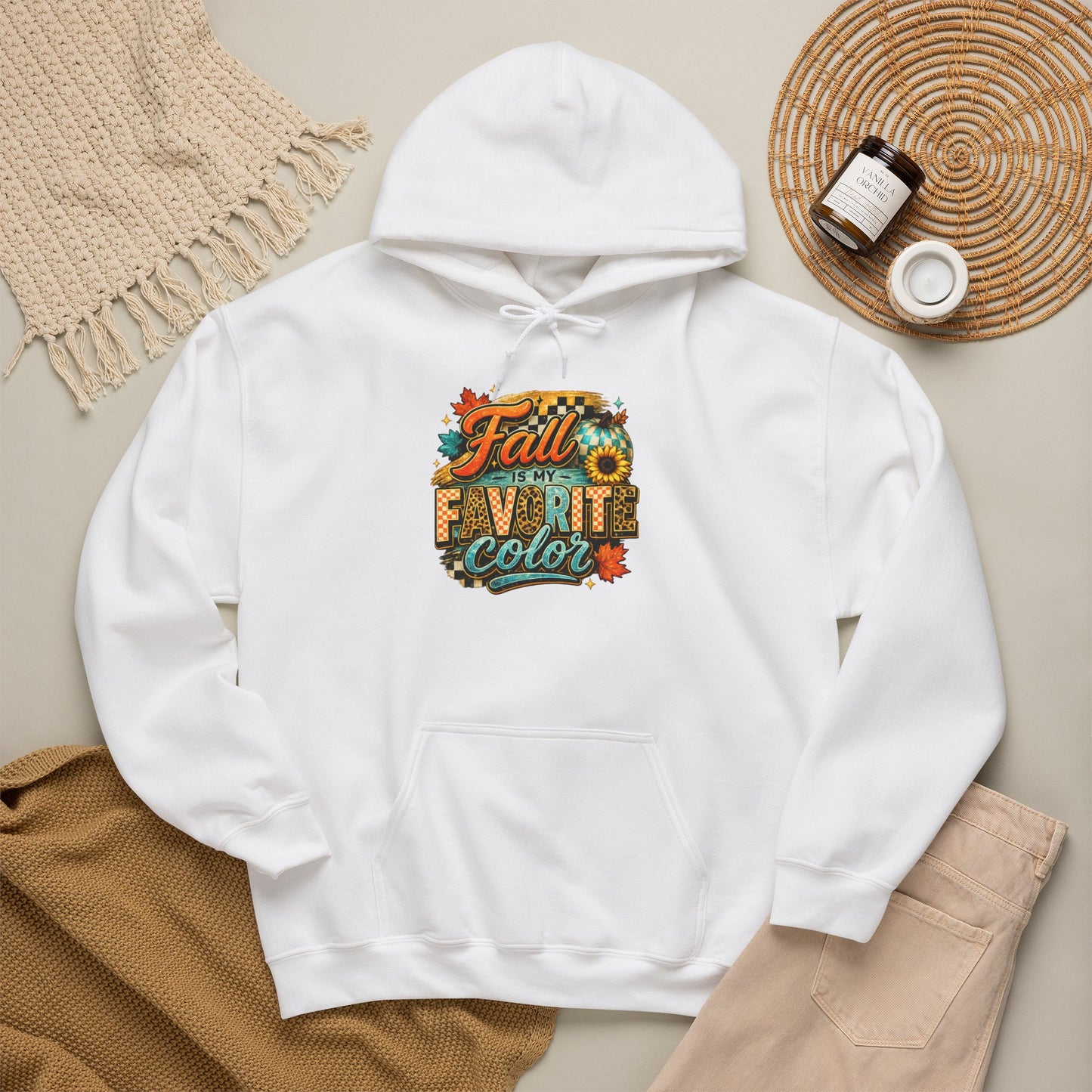 Fall Is My Favorite Color Hoodie – Autumn Leaves Graphic Sweatshirt