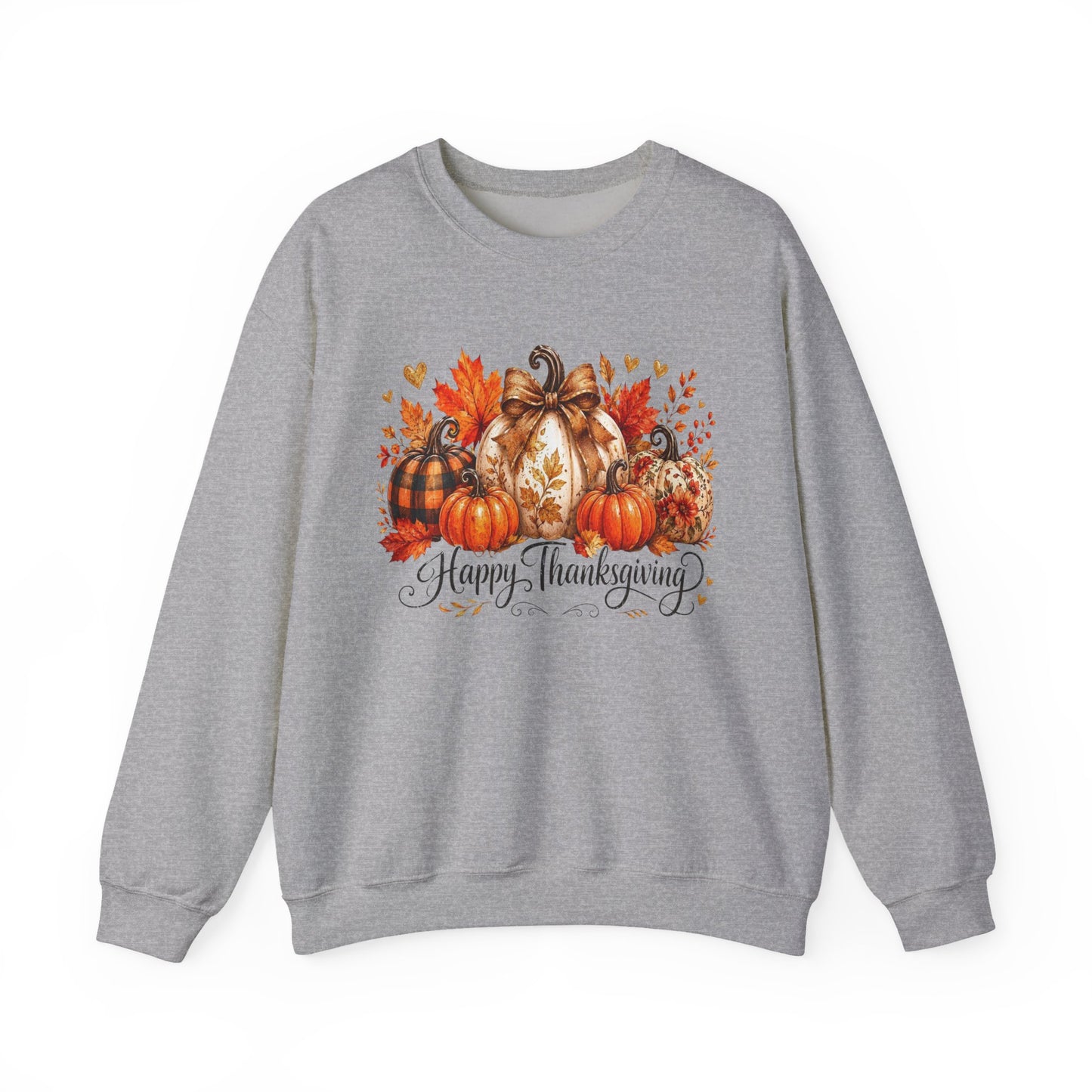Happy Thanksgiving Pumpkin Crewneck Sweatshirt