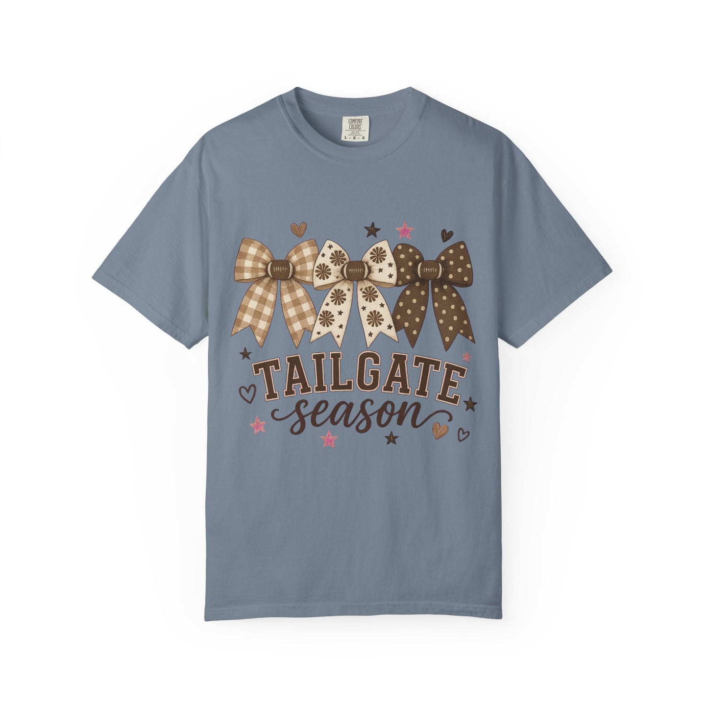 Tailgate Season T-Shirt — Bow & Plaid Game Day Tee