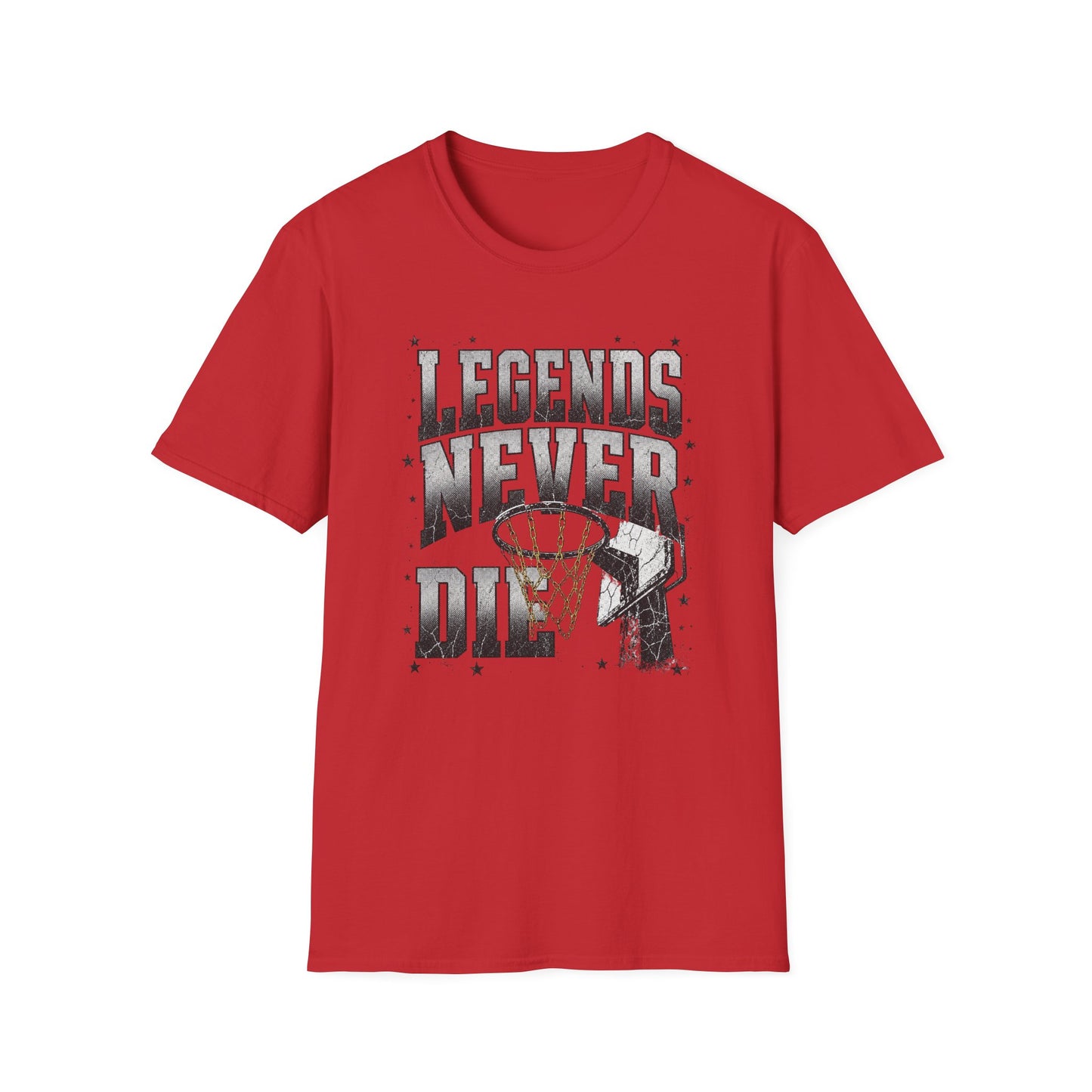 Legends Never Die Basketball T-Shirt — Vintage Court Graphic Tee
