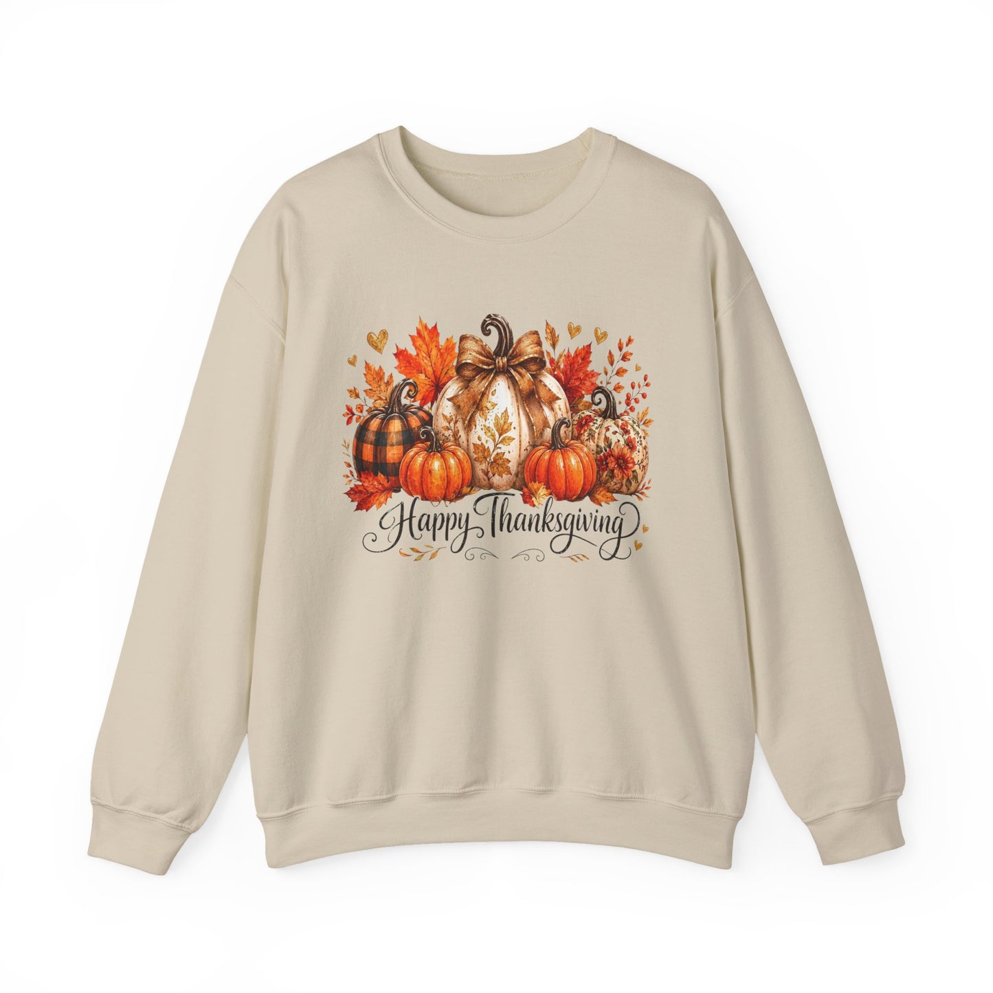 Happy Thanksgiving Pumpkin Crewneck Sweatshirt