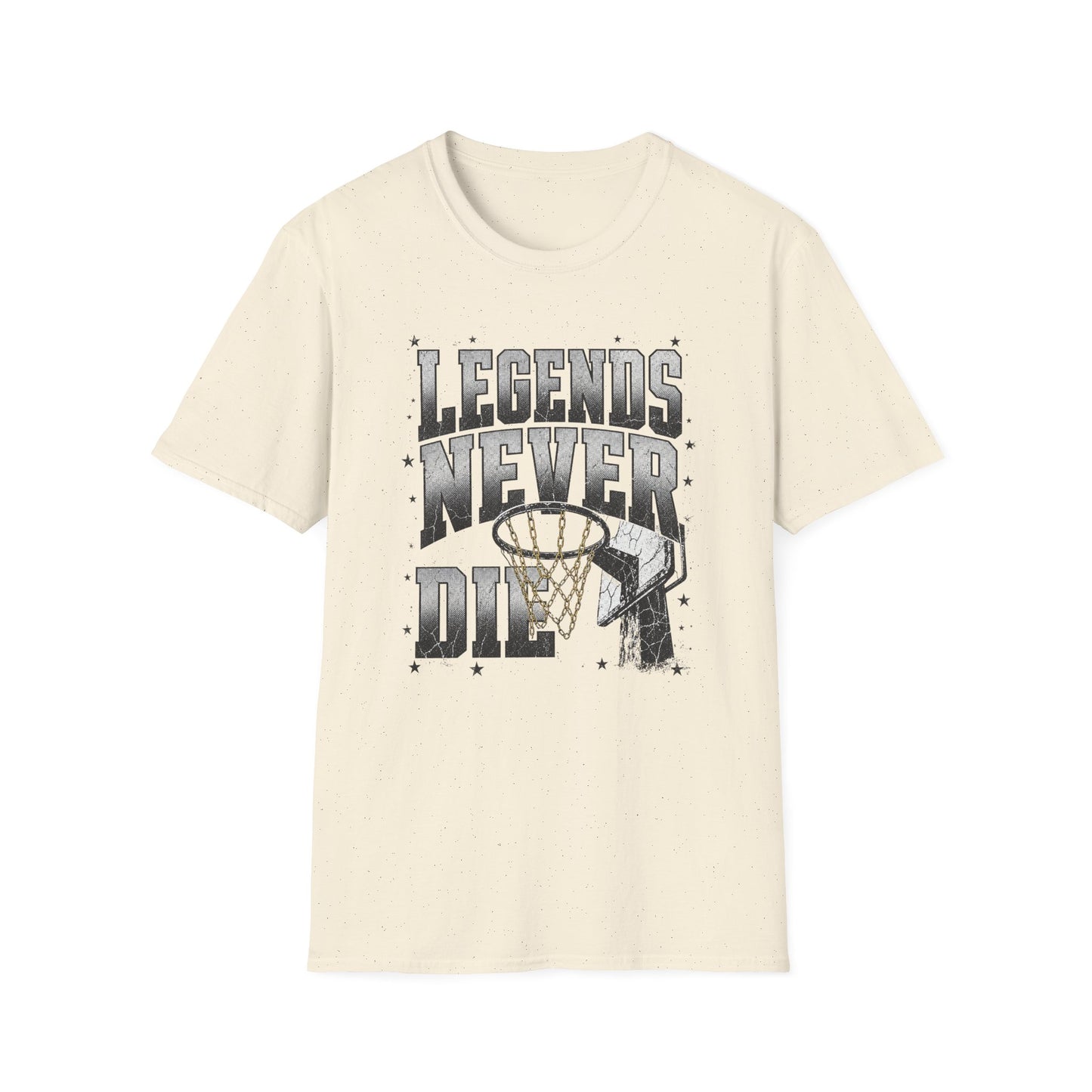 Legends Never Die Basketball T-Shirt — Vintage Court Graphic Tee