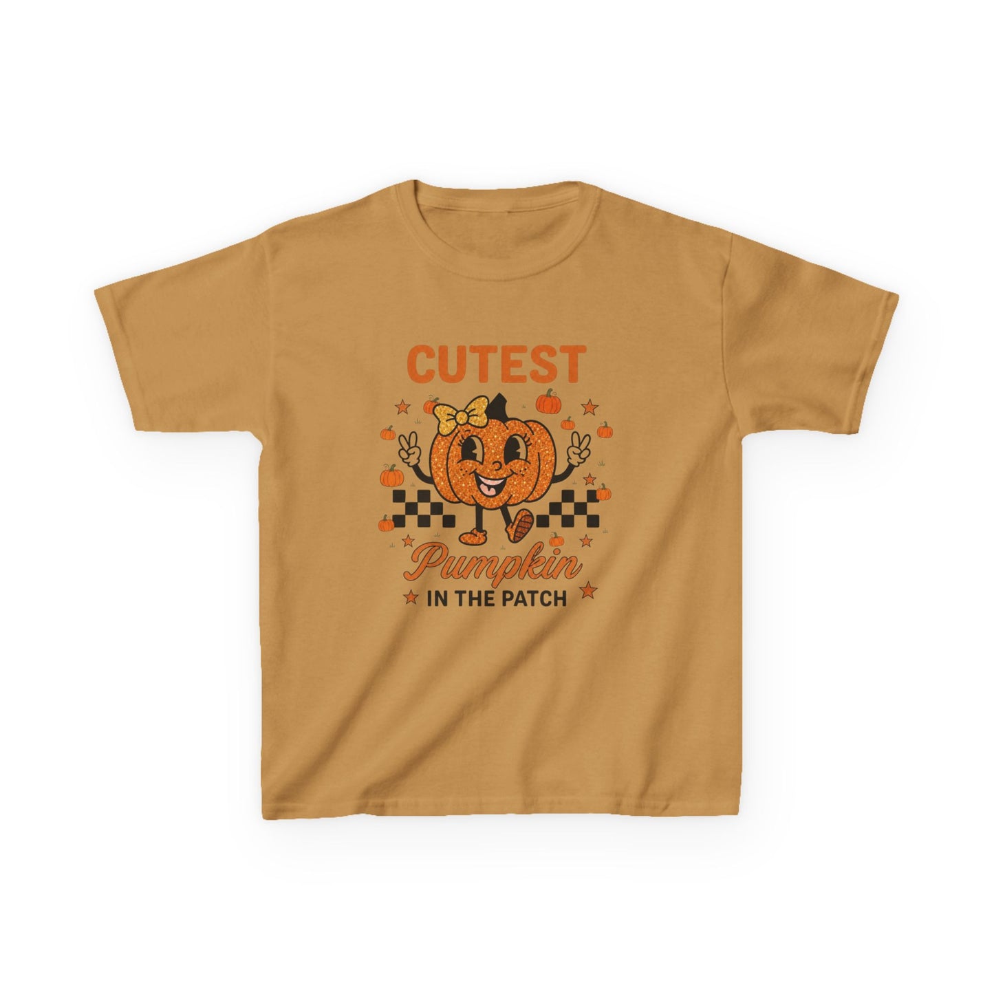 Kids Tee — "Cutest Pumpkin in the Patch" Halloween Fall Shirt