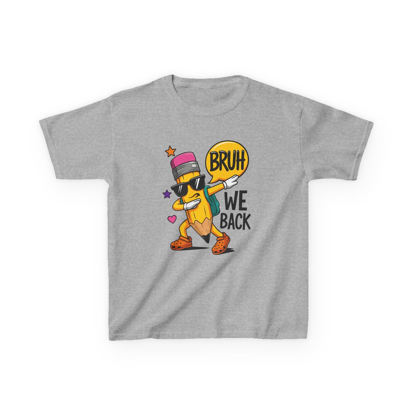 Kids Tee — 'Bruh We Back' Dancing Peanut Graphic Shirt
