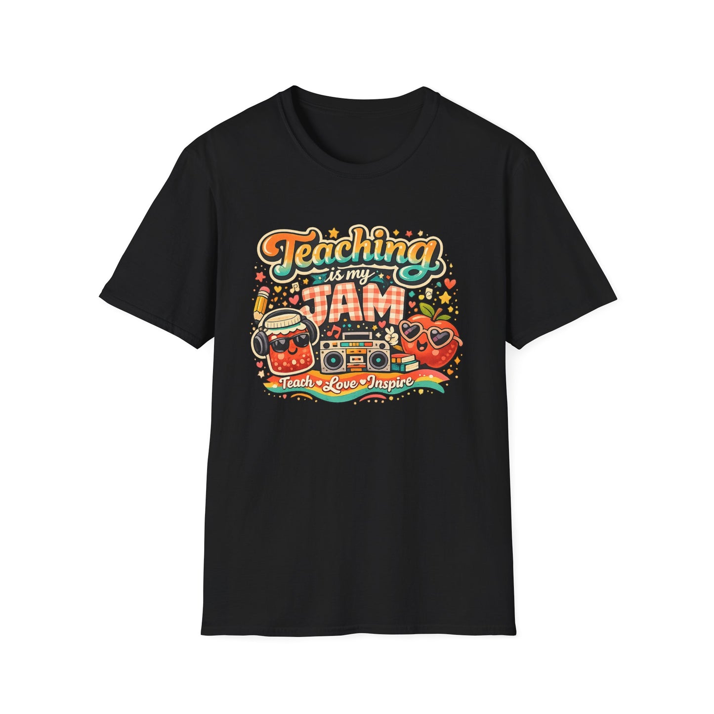 Teaching Is My Jam T-Shirt — Fun Retro Teacher Graphic Tee