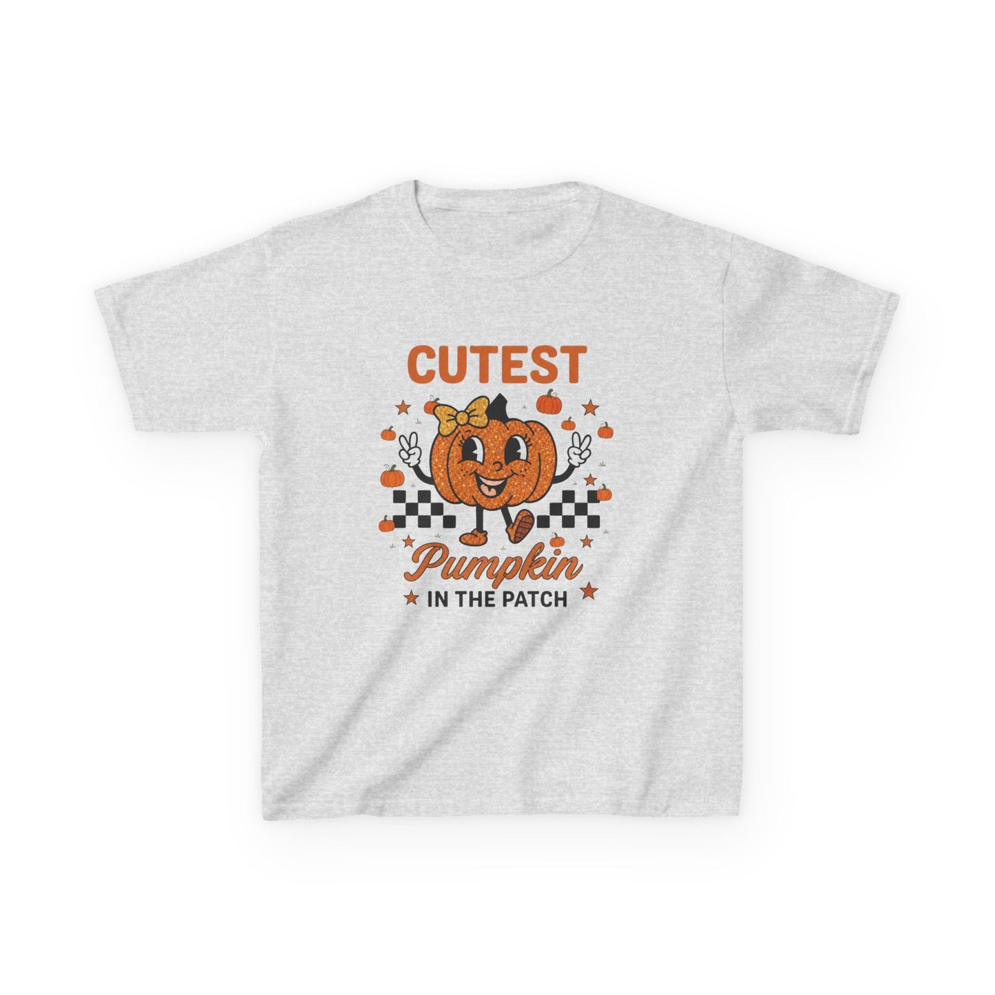 Kids Tee — "Cutest Pumpkin in the Patch" Halloween Fall Shirt