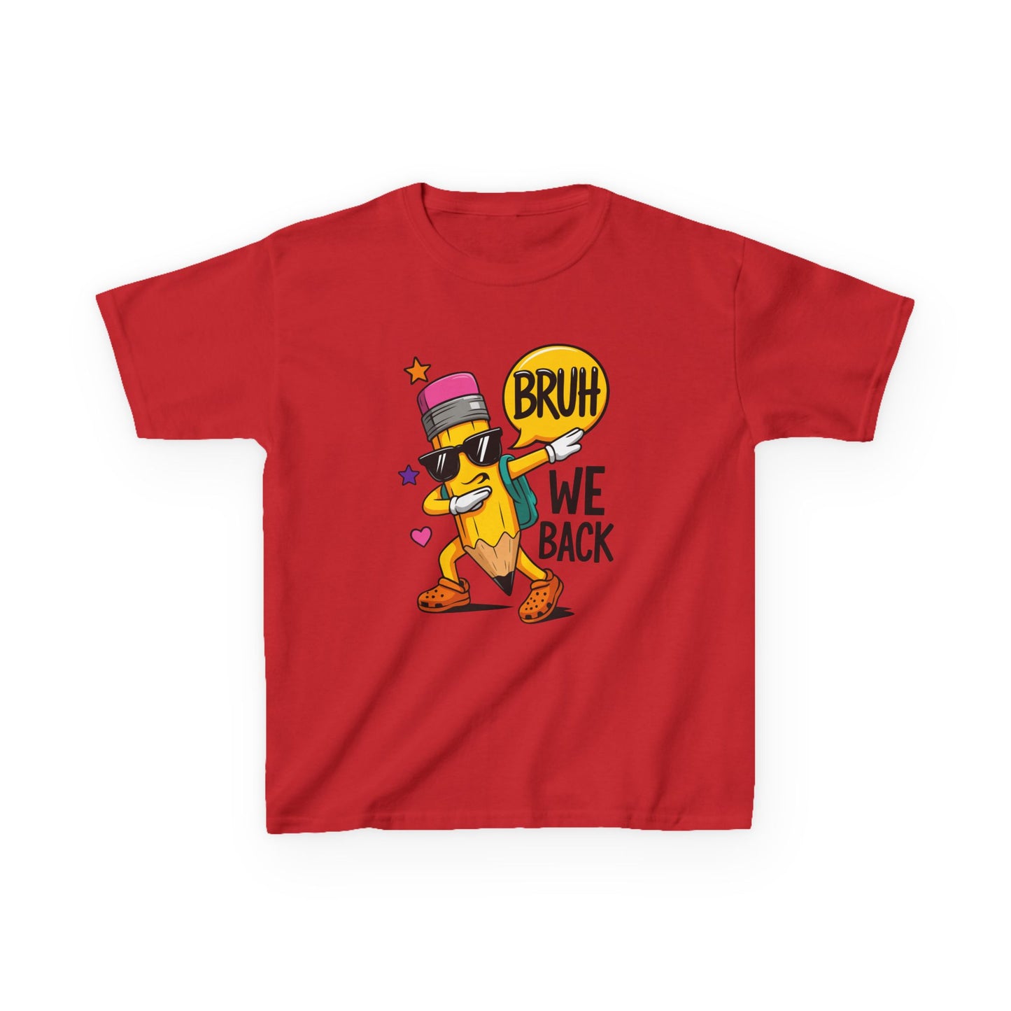 Kids T-Shirt — 'Bruh We Back' Fun Dancing Snack Graphic