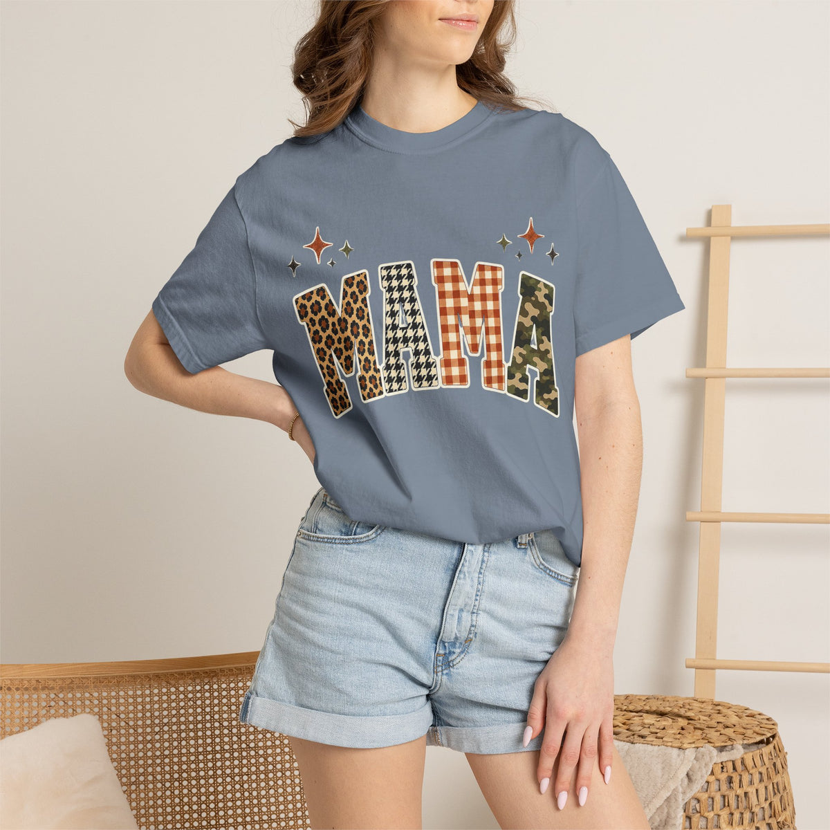 Mama Leopard Camo Graphic T-Shirt