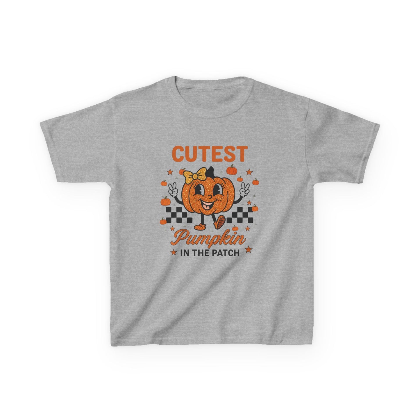 Kids Tee — "Cutest Pumpkin in the Patch" Halloween Fall Shirt