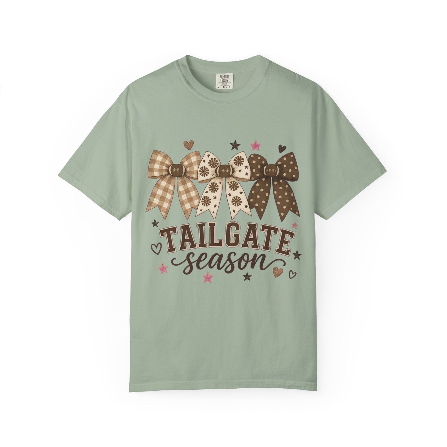 Tailgate Season T-Shirt — Bow & Plaid Game Day Tee