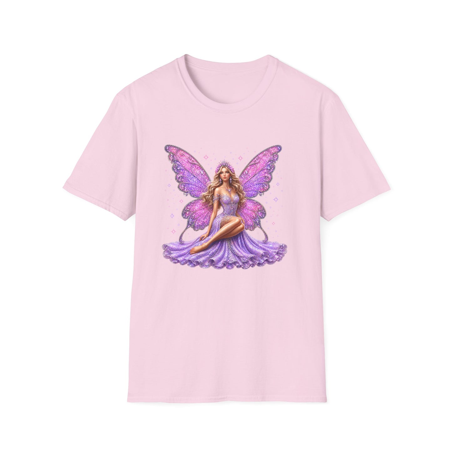 Purple Fairy Wings T-Shirt — Glittery Fantasy Fairy Graphic Tee