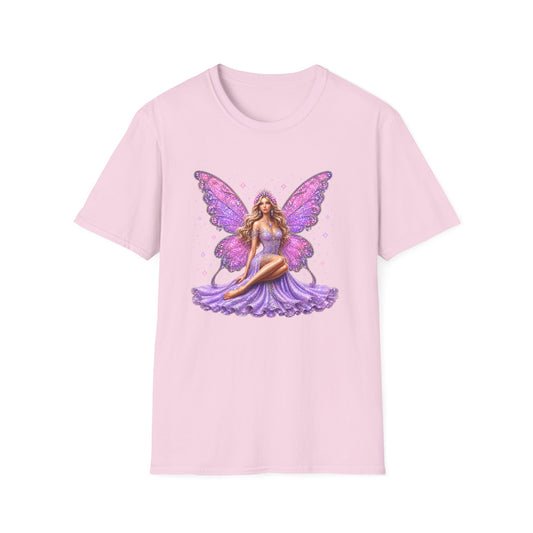 Purple Fairy Wings T-Shirt — Glittery Fantasy Fairy Graphic Tee