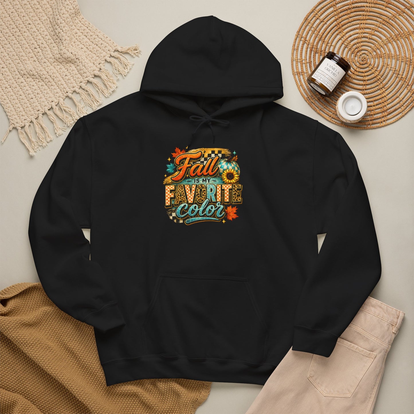 Fall Is My Favorite Color Hoodie – Autumn Leaves Graphic Sweatshirt