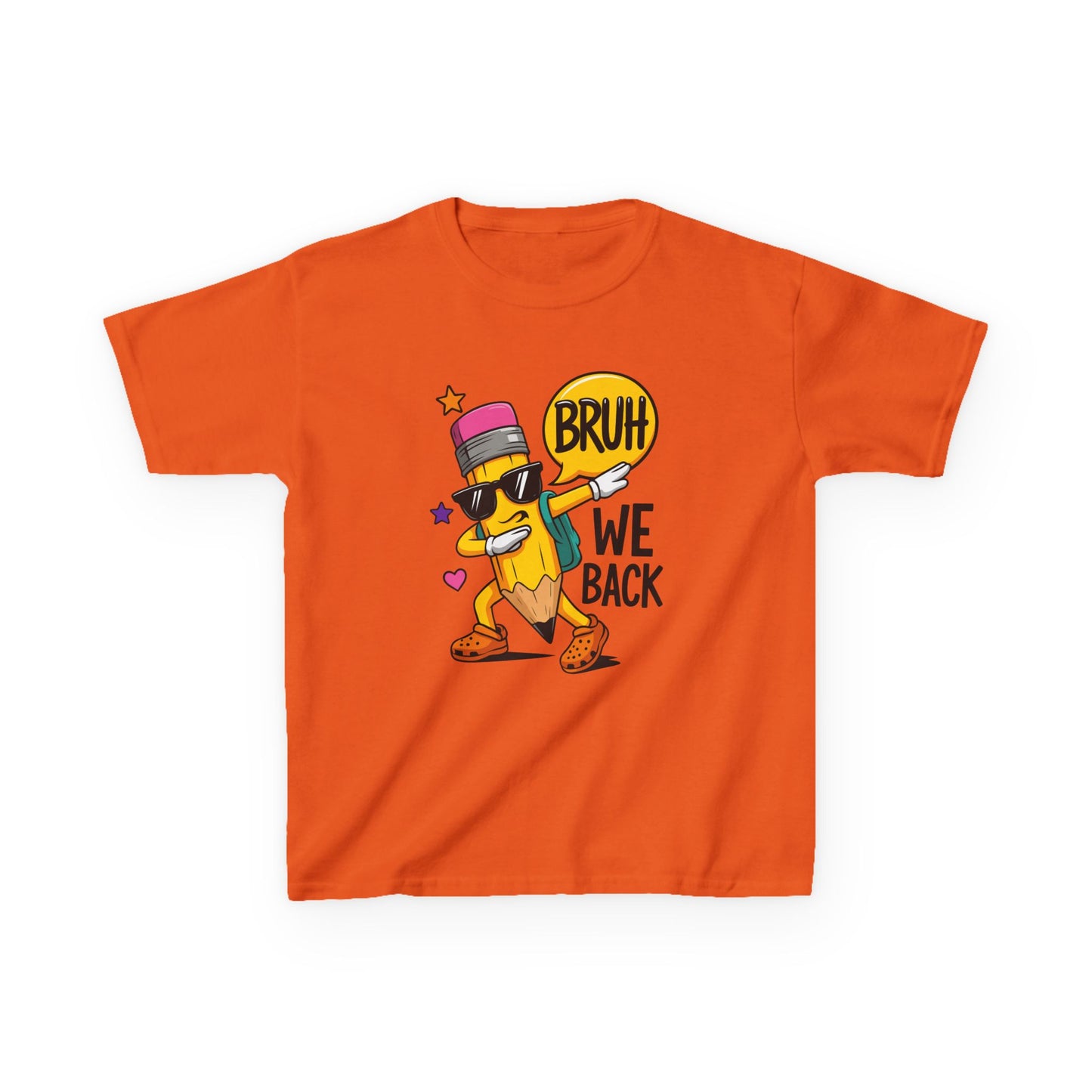 Kids T-Shirt — 'Bruh We Back' Fun Dancing Snack Graphic