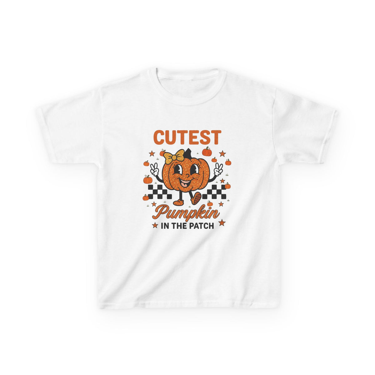 Kids Tee — "Cutest Pumpkin in the Patch" Halloween Fall Shirt