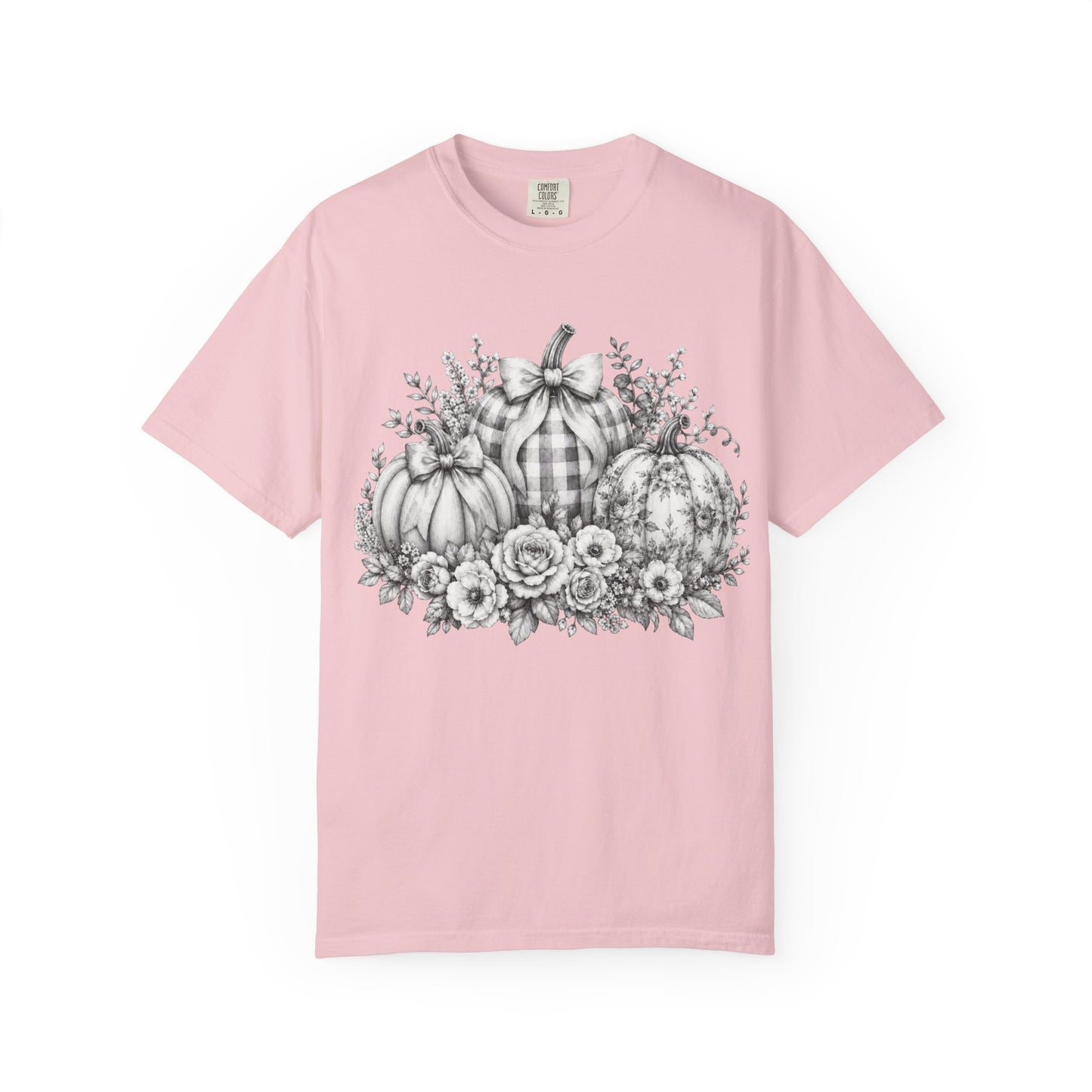 Pumpkin Bouquet T-Shirt — Floral Fall Pumpkin Trio Graphic Tee