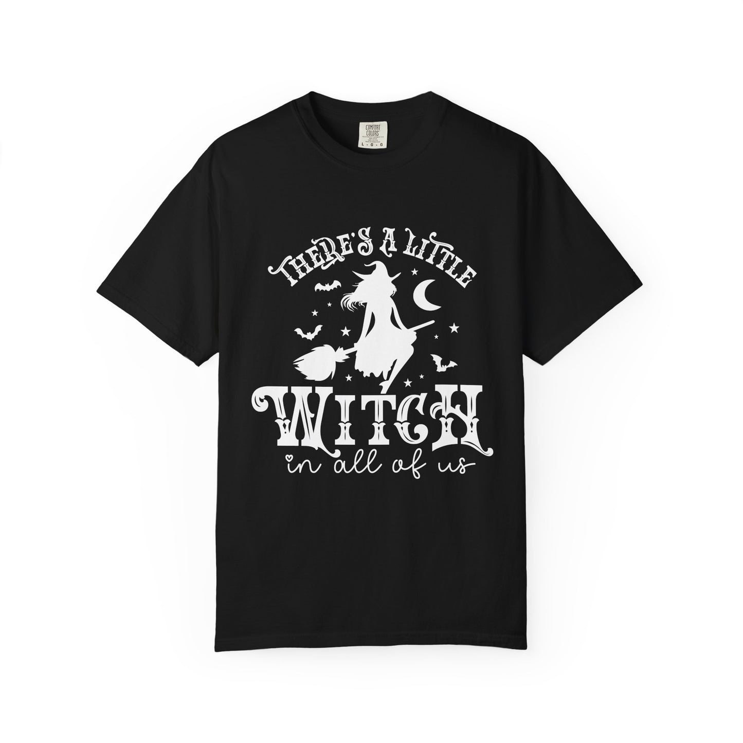 Witch T-Shirt — "There's a Little Witch in All of Us" Halloween Graphic Tee