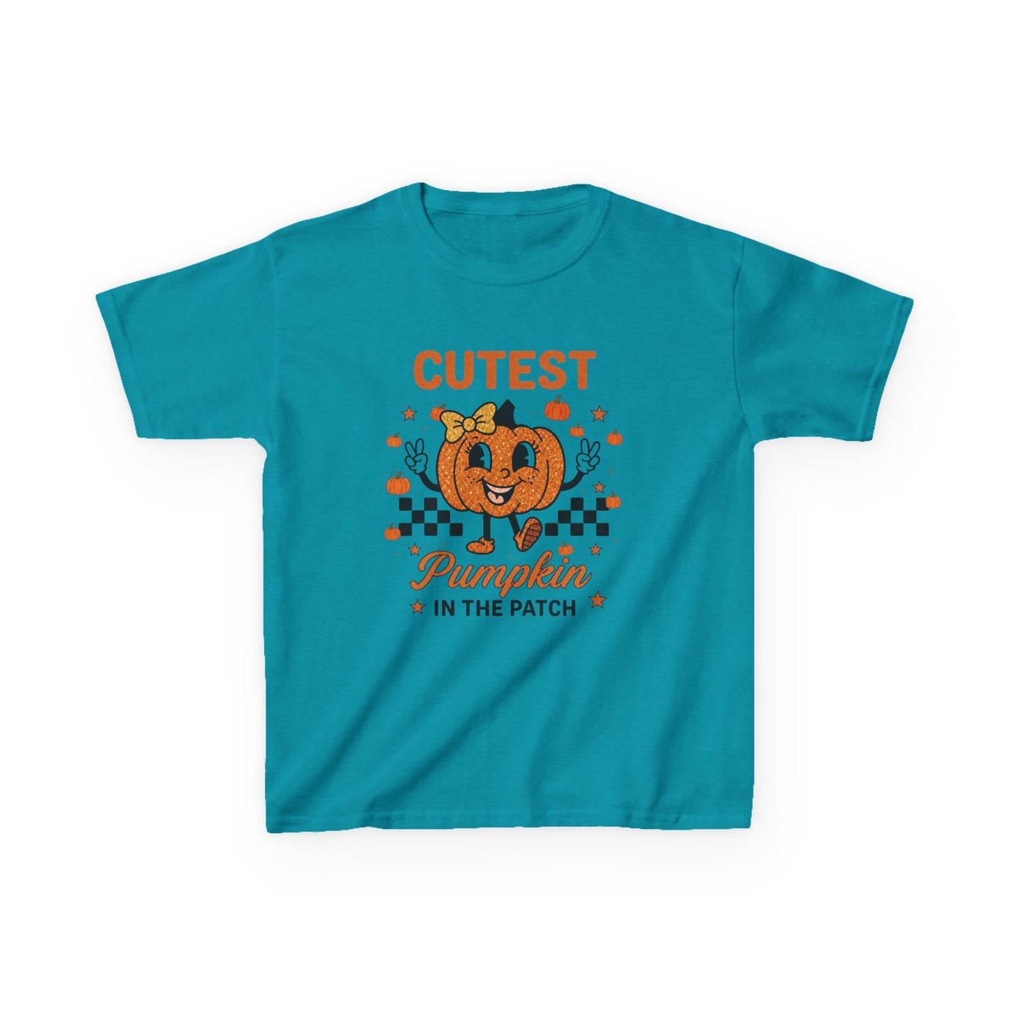 Kids Tee — "Cutest Pumpkin in the Patch" Halloween Fall Shirt