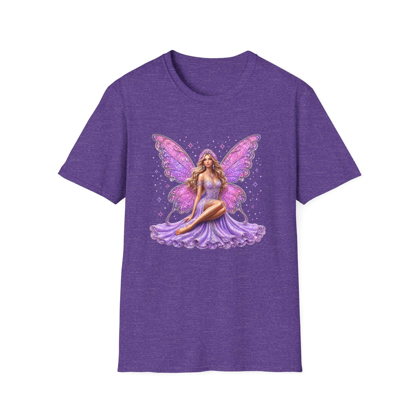 Purple Fairy Wings T-Shirt — Glittery Fantasy Fairy Graphic Tee