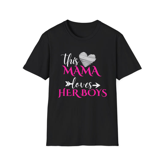 This Mama Loves Her Boys T-Shirt — Mother's Day Mom Shirt