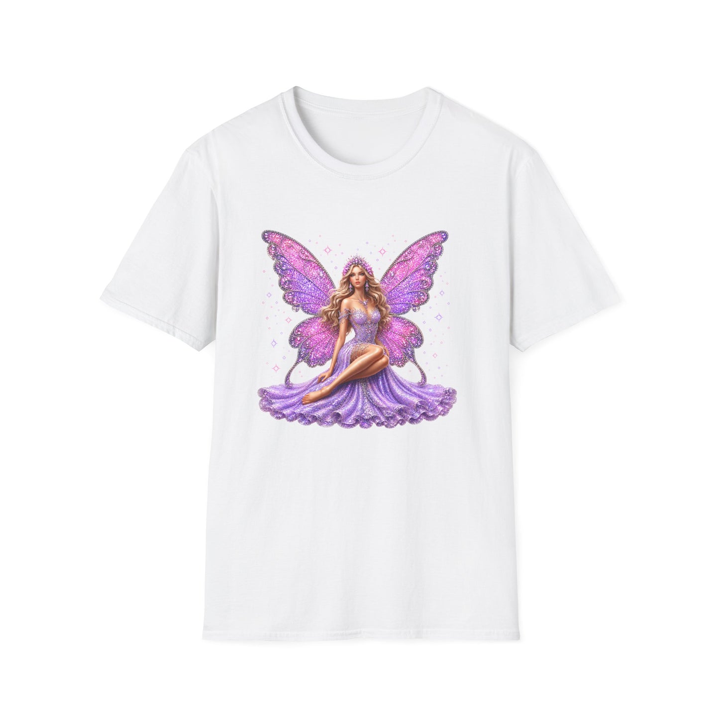 Purple Fairy Wings T-Shirt — Glittery Fantasy Fairy Graphic Tee