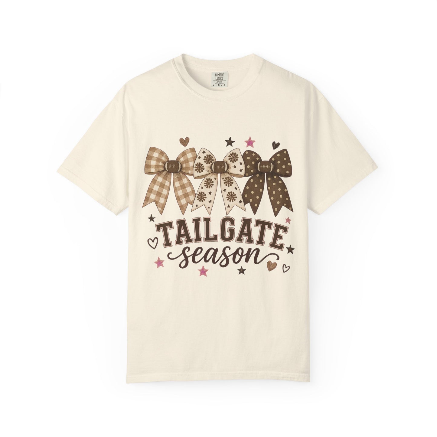 Tailgate Season T-Shirt — Bow & Plaid Game Day Tee