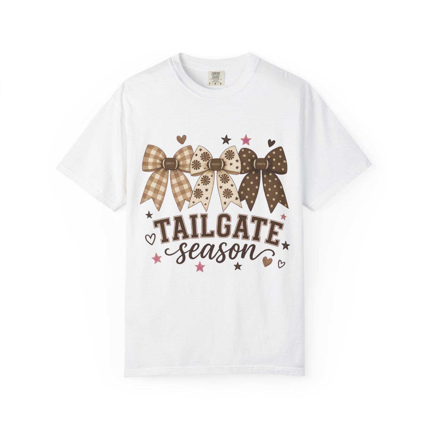 Tailgate Season T-Shirt — Bow & Plaid Game Day Tee
