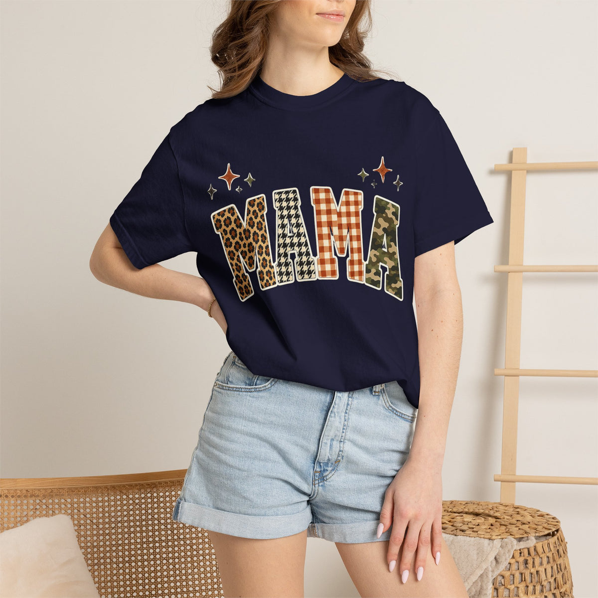 Mama Leopard Camo Graphic T-Shirt