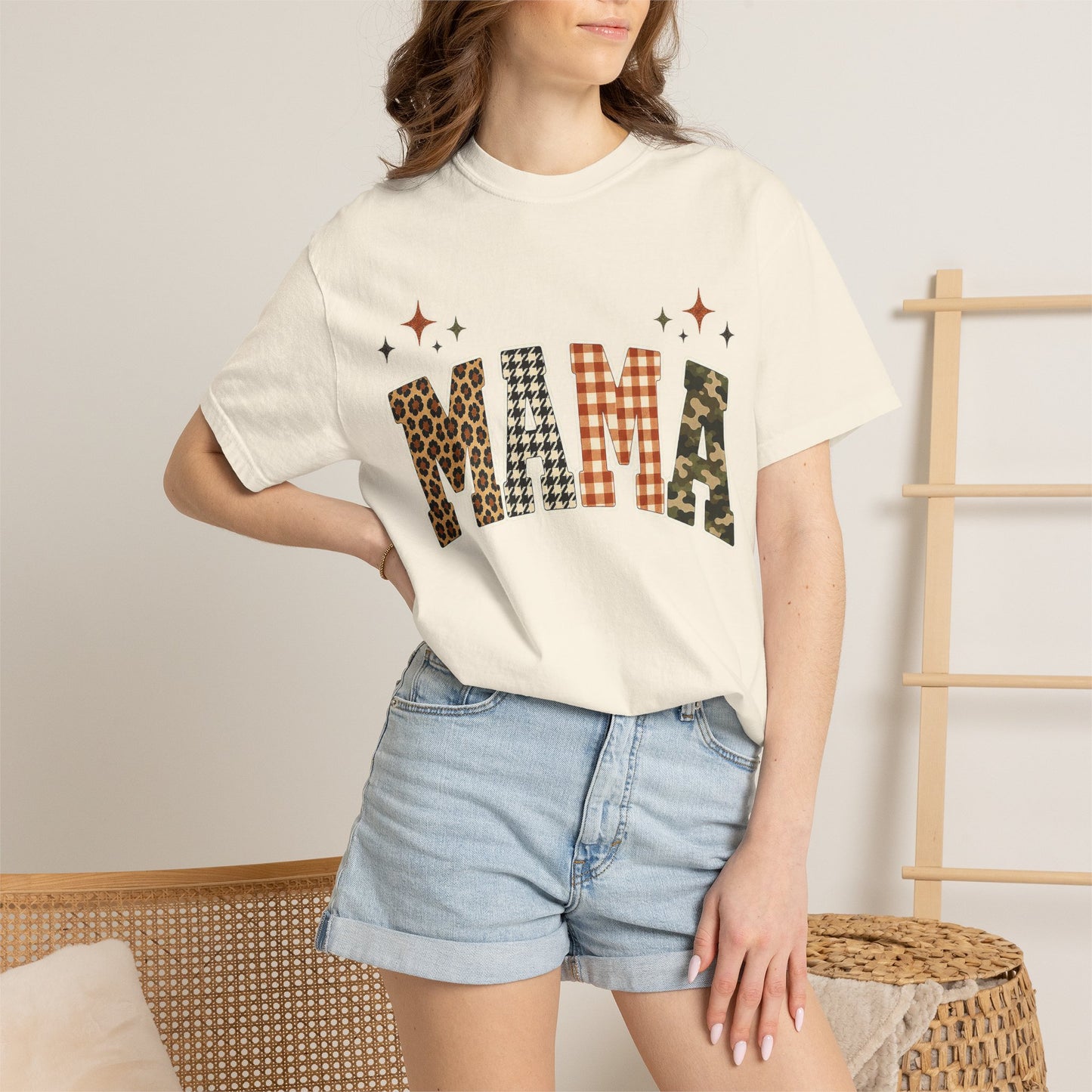 Mama Leopard Camo Graphic T-Shirt