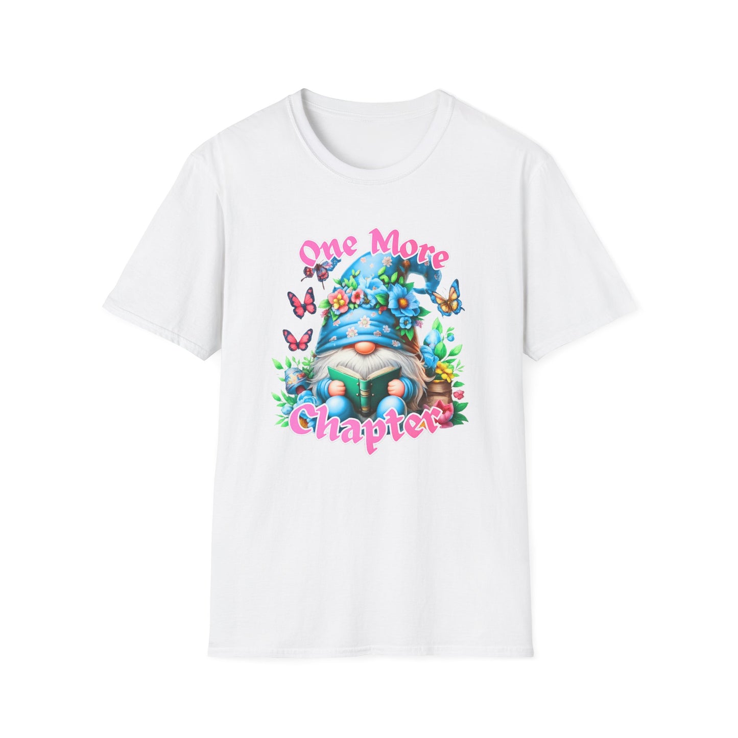T‑Shirt — “One More Chapter” Reading Gnome Graphic Tee
