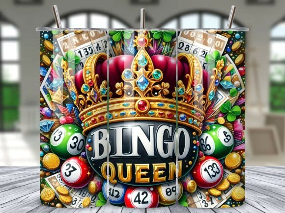 Bingo Queen Crown Jackpot Tumbler
