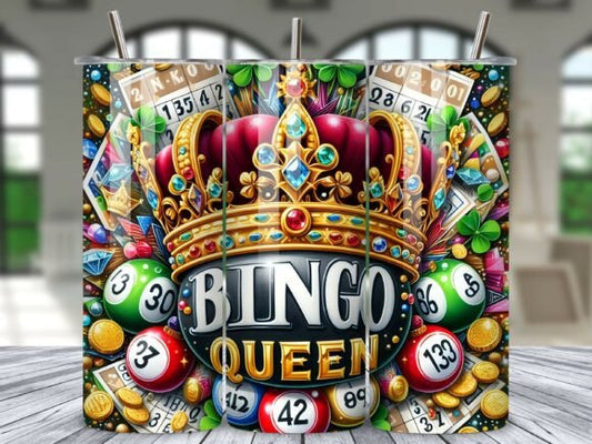 Bingo Queen Crown Jackpot Tumbler