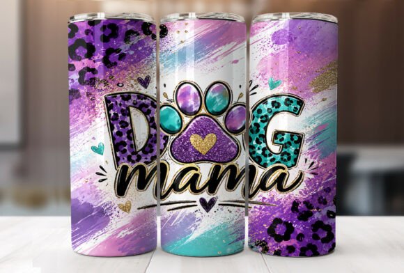 Dog Mama Leopard Tumbler