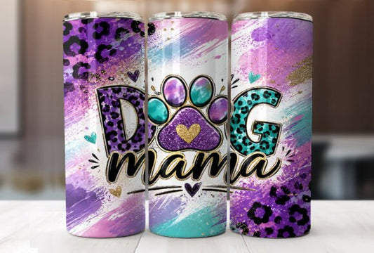 Dog Mama Leopard Tumbler